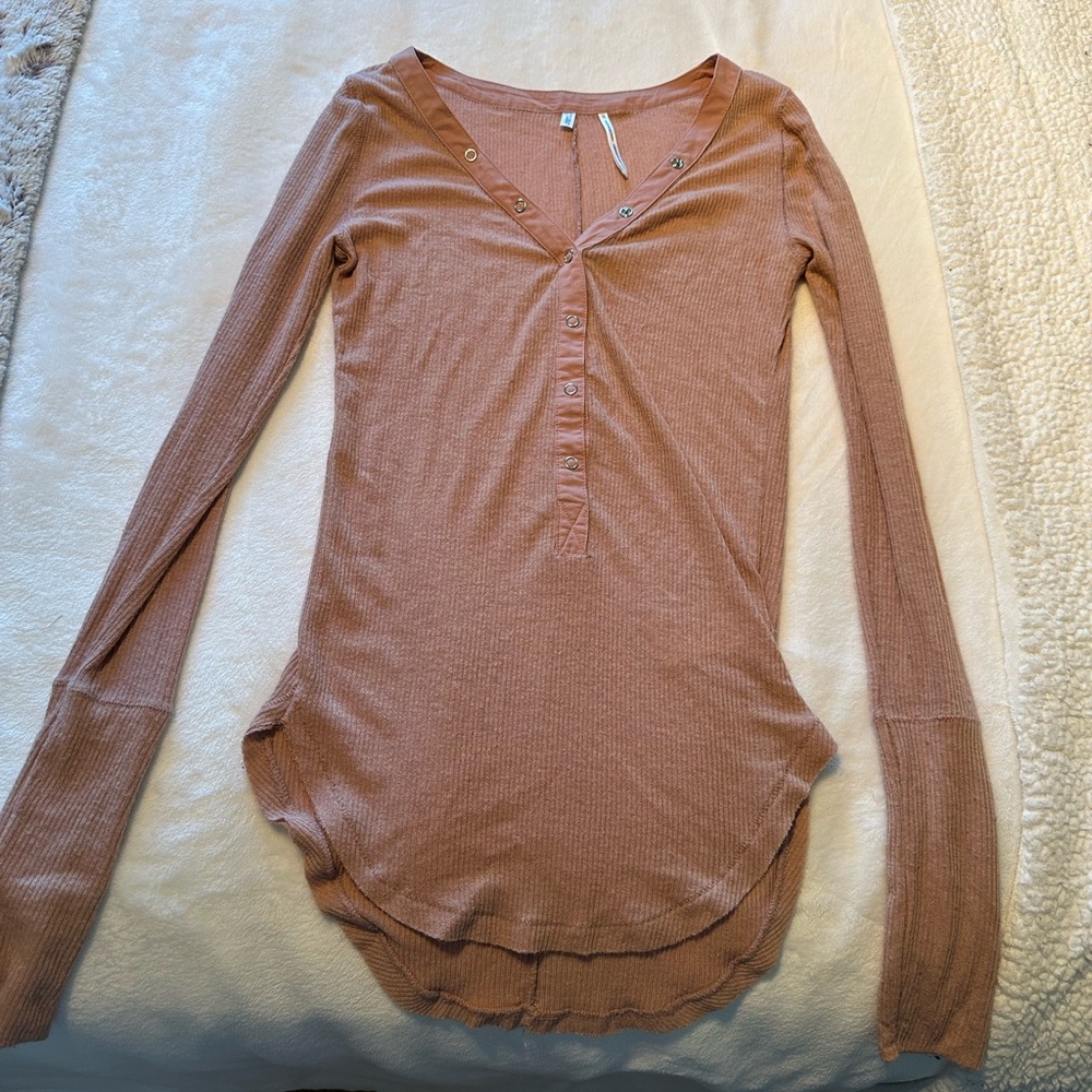 Urban Outfitters Mauve Long Sleeve Blouse